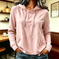 Casual hoodie voor dames met trekkoord en zakken