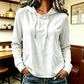 Casual hoodie voor dames met trekkoord en zakken