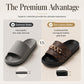 Unisex zomerslippers met monogram en metallic ketting