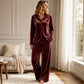 Casual fluwelen tweedelige loungeset voor dames