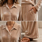 Casual fluwelen tweedelige loungeset voor dames