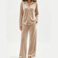 Casual fluwelen tweedelige loungeset voor dames