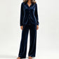 Casual fluwelen tweedelige loungeset voor dames