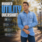 Bestseller🏆👔 Klassiek katoenen overhemd met denimlook – Ontspannen pasvorm en tijdloze stijl voor dagelijks gebruik