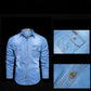 Bestseller🏆👔 Klassiek katoenen overhemd met denimlook – Ontspannen pasvorm en tijdloze stijl voor dagelijks gebruik