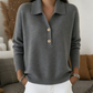 Bestseller🏆👚 Elegante gebreide trui met reverskraag – Tijdloos ontwerp en de hele dag comfort, passend bij elke look