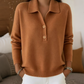 Bestseller🏆👚 Elegante gebreide trui met reverskraag – Tijdloos ontwerp en de hele dag comfort, passend bij elke look