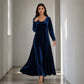 Elegante maxi-jurk met lange mouwen voor dames