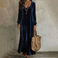 Elegante maxi-jurk met lange mouwen voor dames