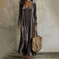 Elegante maxi-jurk met lange mouwen voor dames