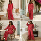 Tweedelige set voor dames: casual top met lange mouwen en broek