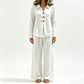 Tweedelige set voor dames: casual top met lange mouwen en broek