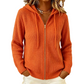 Gebreid vest met capuchon en ritssluiting voor dames