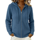 Gebreid vest met capuchon en ritssluiting voor dames