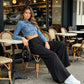 Comfortabele palazzo-loungebroek met losse pasvorm voor dames