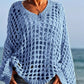 Casual effen gebreide top voor dames