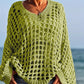 Casual effen gebreide top voor dames