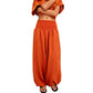 Casual harembroek voor dames met gesmokte taille