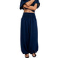 Casual harembroek voor dames met gesmokte taille