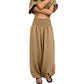 Casual harembroek voor dames met gesmokte taille