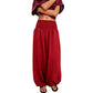 Casual harembroek voor dames met gesmokte taille