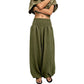 Casual harembroek voor dames met gesmokte taille