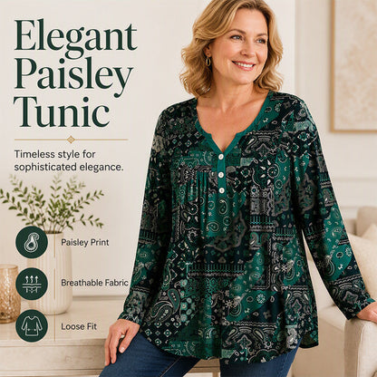 Elegante damesblouse met V-hals en knopen