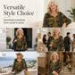 Elegante damesblouse met V-hals en knopen