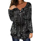 Elegante damesblouse met V-hals en knopen