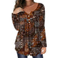 Elegante damesblouse met V-hals en knopen