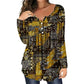 Elegante damesblouse met V-hals en knopen