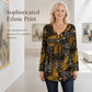 Elegante damesblouse met V-hals en knopen