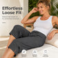 Casual capribroek met trekkoord voor dames, knielengte