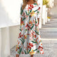 ✨Superaanbieding: 50% KORTING 👗 Damesjurk met korte mouwen, print en zakken