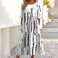 ✨Superaanbieding: 50% KORTING 👗 Damesjurk met korte mouwen, print en zakken