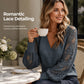 Elegante gebreide trui met V-hals voor dames