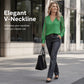 Elegante gebreide trui met V-hals voor dames