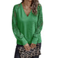 Elegante gebreide trui met V-hals voor dames