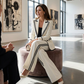 ✨Nieuw binnen & speciale aanbiedingen – Damesblazer en -broek met contrasterende afwerkingt