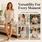 Casual, comfortabele gebreide top met ronde hals voor dames