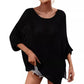 Casual, comfortabele gebreide top met ronde hals voor dames