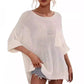 Casual, comfortabele gebreide top met ronde hals voor dames