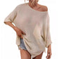 Casual, comfortabele gebreide top met ronde hals voor dames