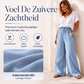 Casuele wijde pijpen broek met trekkoord voor dames