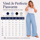 Casuele wijde pijpen broek met trekkoord voor dames