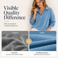 T-shirt met rits en nonchalante textuur