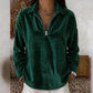 T-shirt met rits en nonchalante textuur