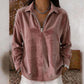 T-shirt met rits en nonchalante textuur