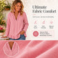 Damesblouse met ruches en V-hals