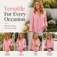 Damesblouse met ruches en V-hals